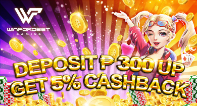 Deposit PHP 300 Get CashBack | Winfordbet Online Casino | Winford Bet