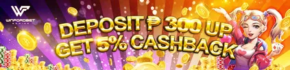 Deposit PHP 300 Cashback | Winfordbet Online Casino | Winford Bet