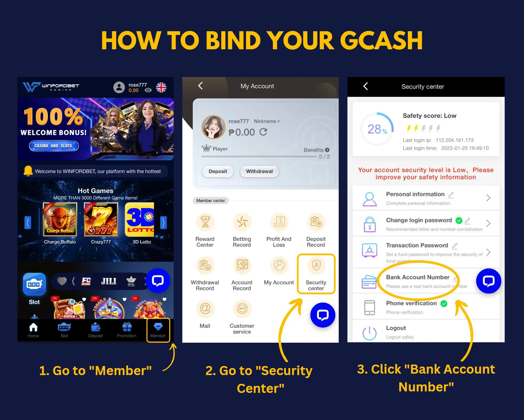 HOW TO BIND YOUR GCASH (1)